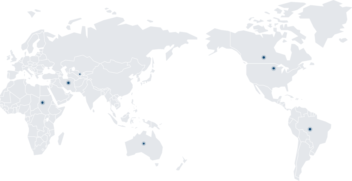 Notre potentiel approvisionne <span>100 pays sur 5 continents</span>